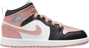 Air Jordan 1 Mid PS White Light Madder Root Sneakers, white