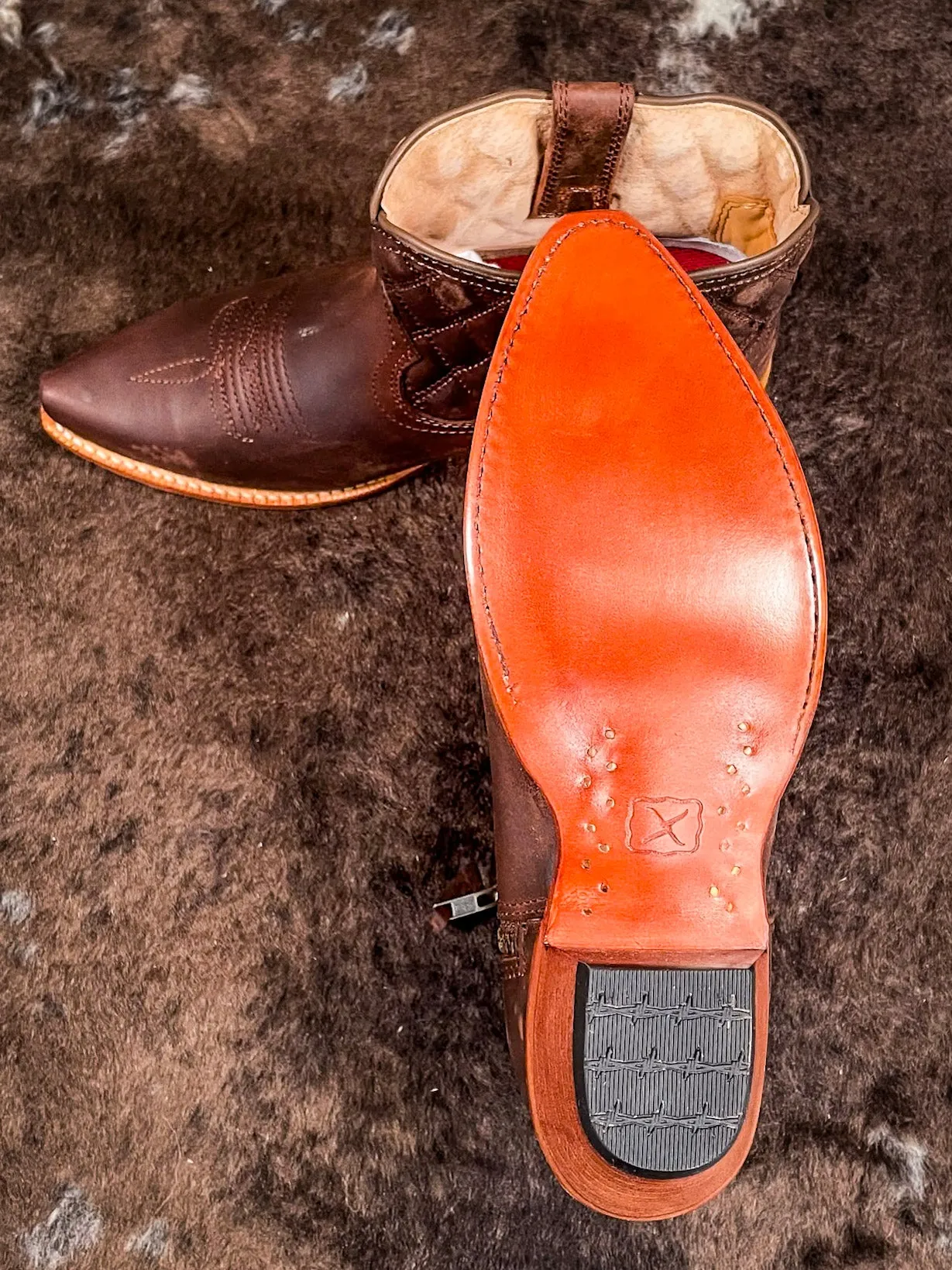 Bonnie Twisted X Steppin' Out Ankle Booties - Chocolate Truffle