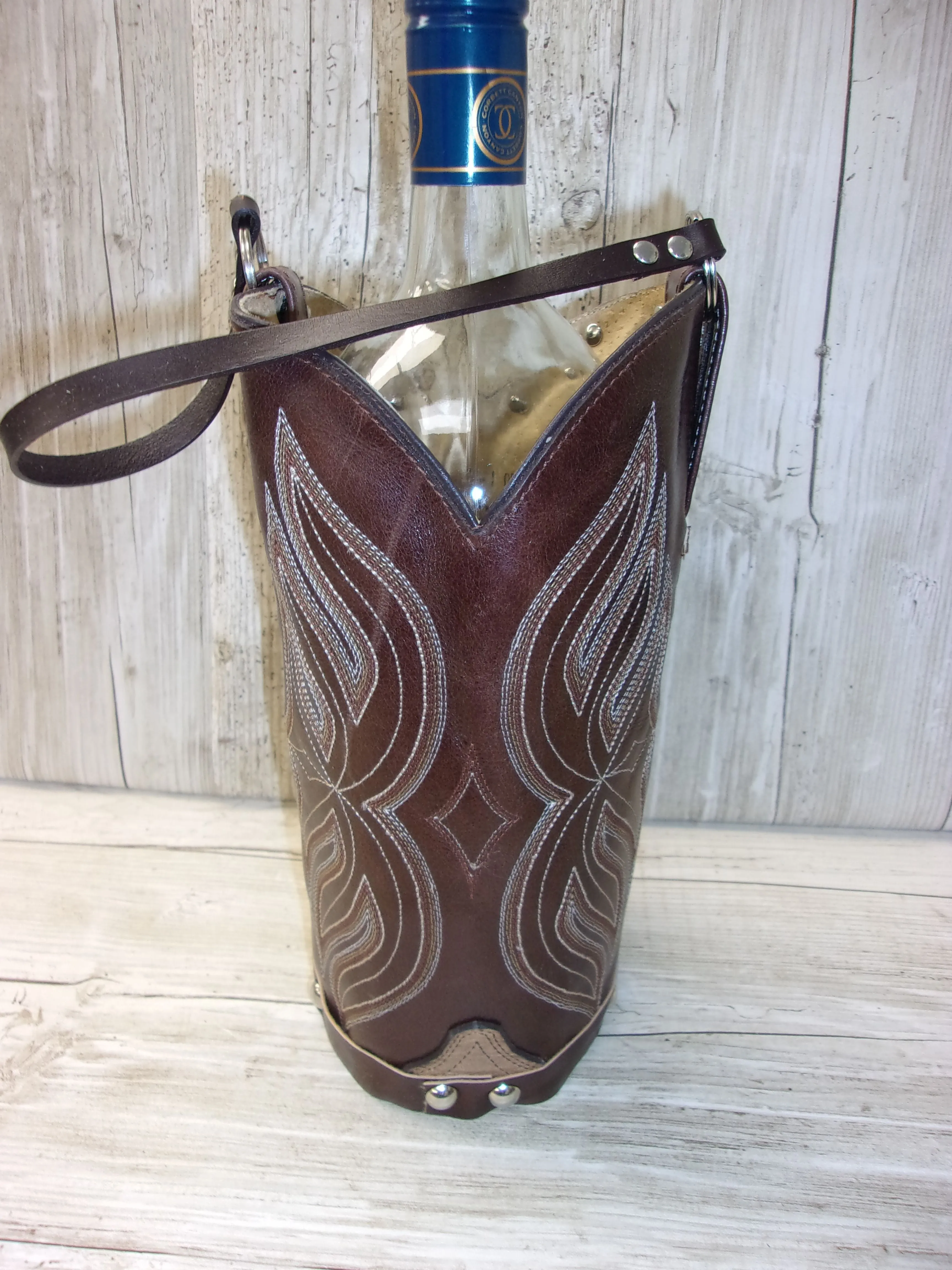 Cowboy Boot Wine Tote wt777