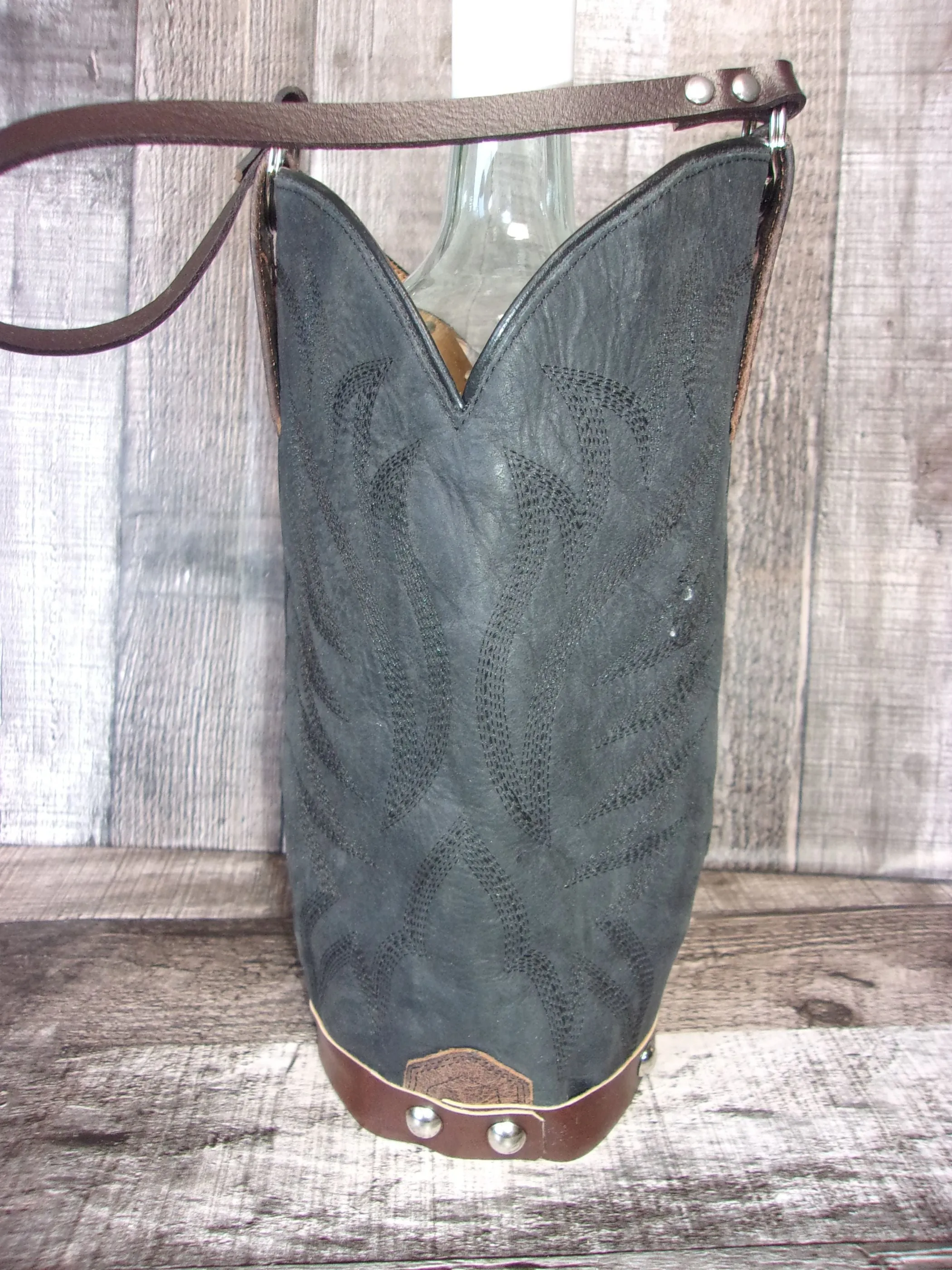 Cowboy Boot Wine Tote wt821