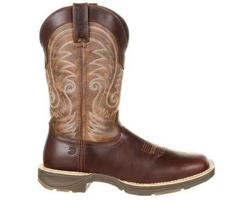 Durango Men's Ultra-Lite™ Brown Leather Vintage Waterproof Square Toe Western Boot DDB0137