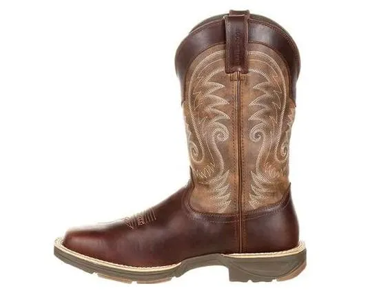 Durango Men's Ultra-Lite™ Brown Leather Vintage Waterproof Square Toe Western Boot DDB0137