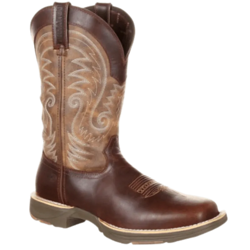 Durango Men's Ultra-Lite™ Brown Leather Vintage Waterproof Square Toe Western Boot DDB0137