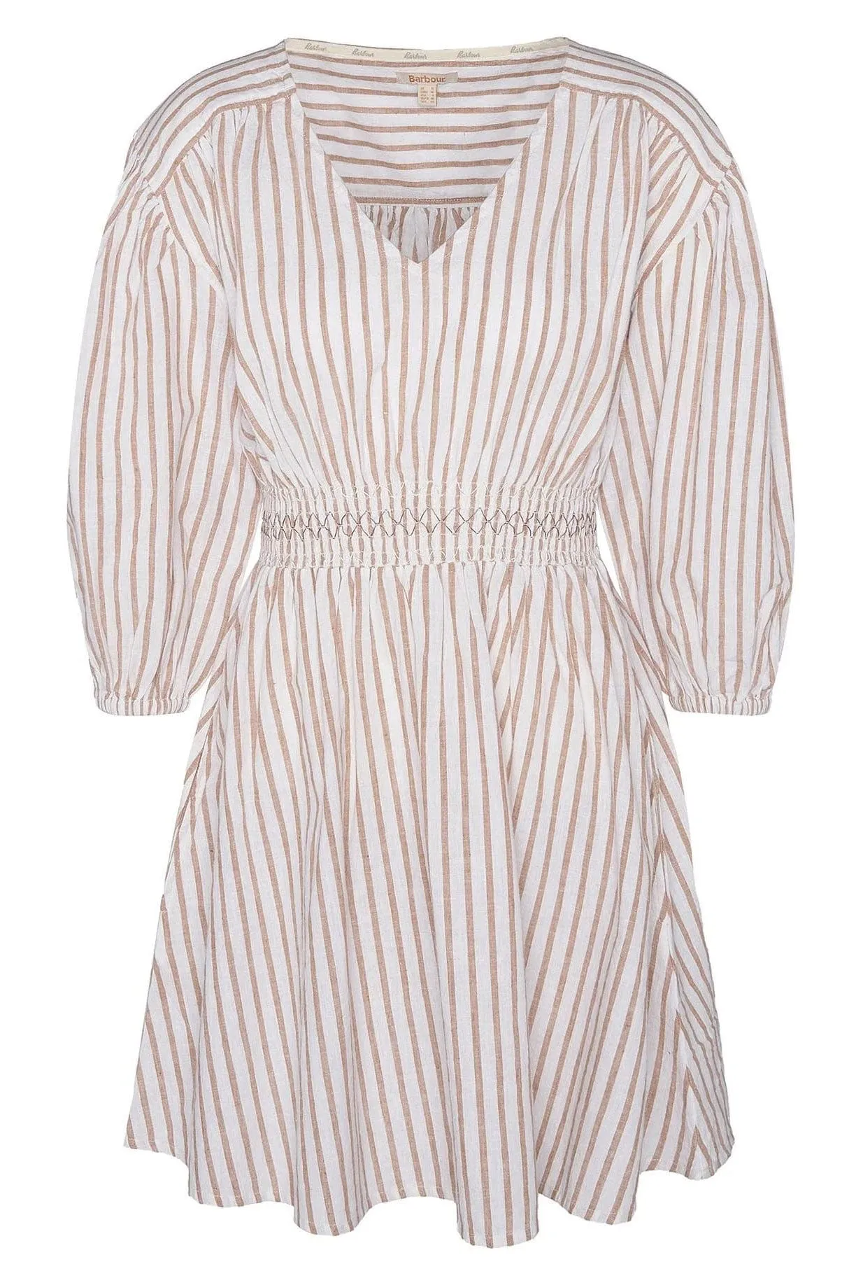 Ella Striped Mini Dress - White/Tasmin