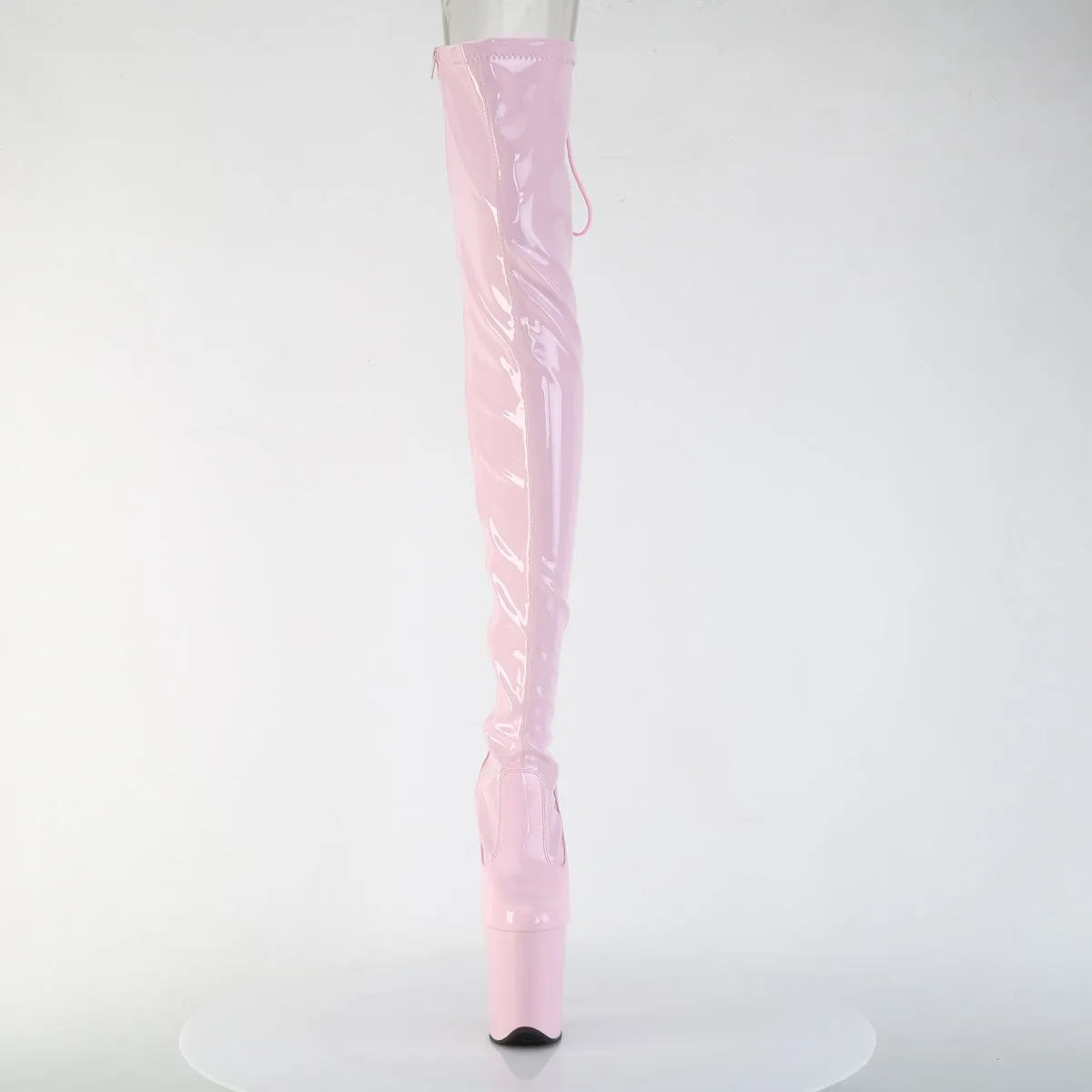 FLAMINGO-3850 Baby Pink Pleaser Pole Dancing Thigh Boots