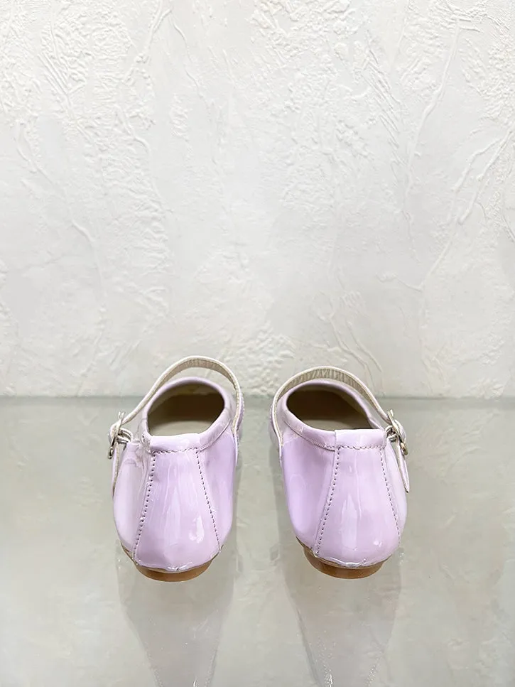 Hai x Reqins Honoree Mary Janes, Lilac Patent