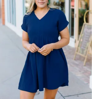 HARPER NAVY DRESS