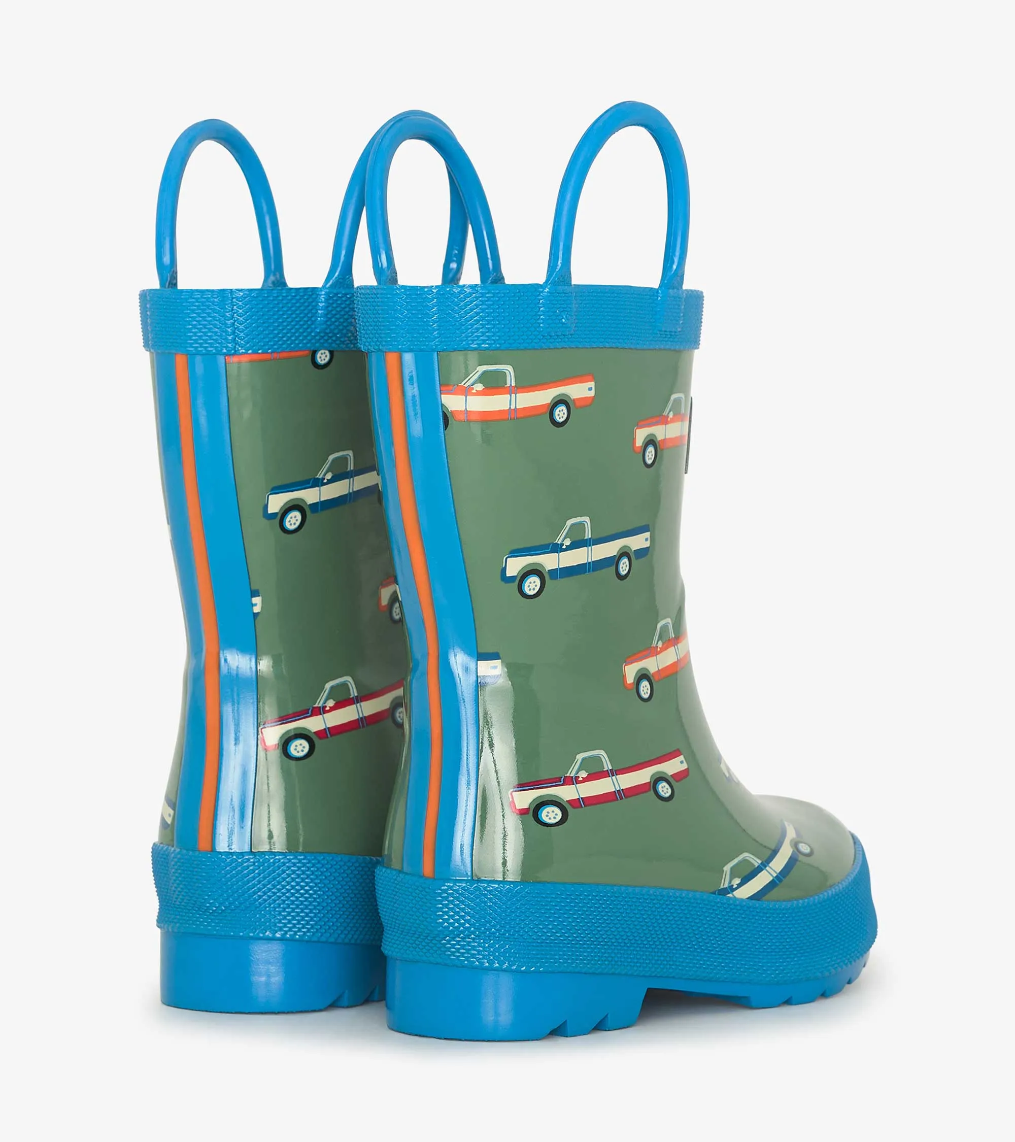 Hatley Big Trucks Shiny Rain Boots