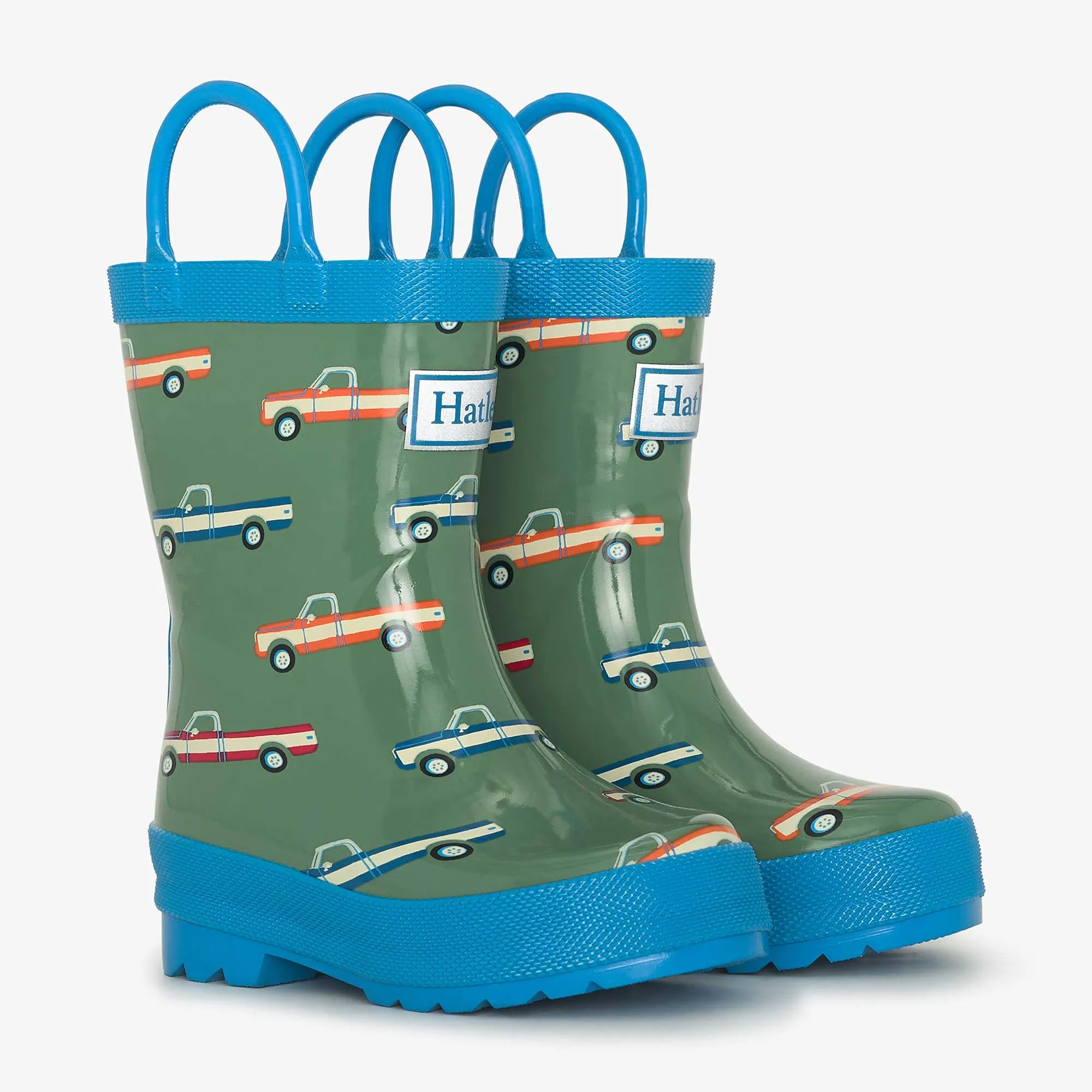 Hatley Big Trucks Shiny Rain Boots