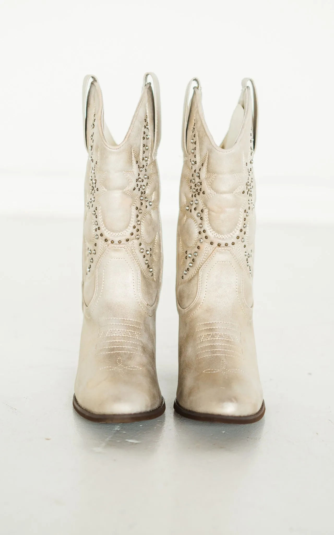 Houston Western Boots | Champagne