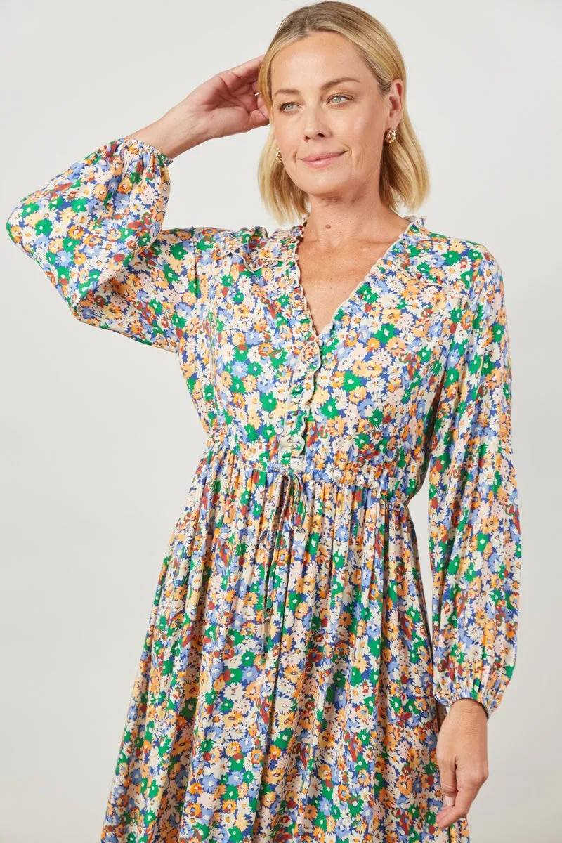 Isle Of Mine - Euphoria Tie Maxi - Meadow Bloom