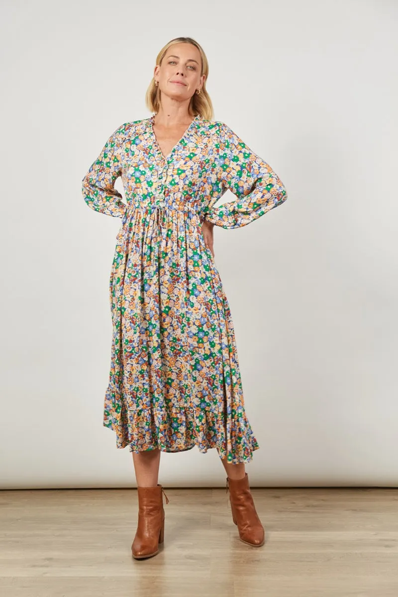 Isle Of Mine - Euphoria Tie Maxi - Meadow Bloom