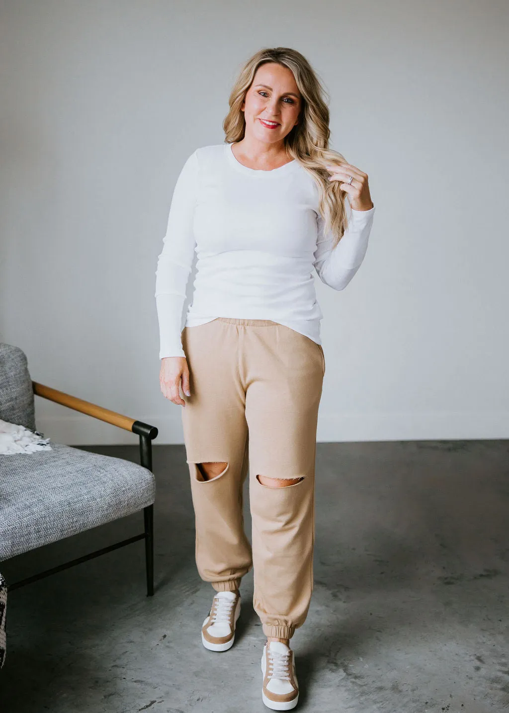 Kole Knee Slit Jogger