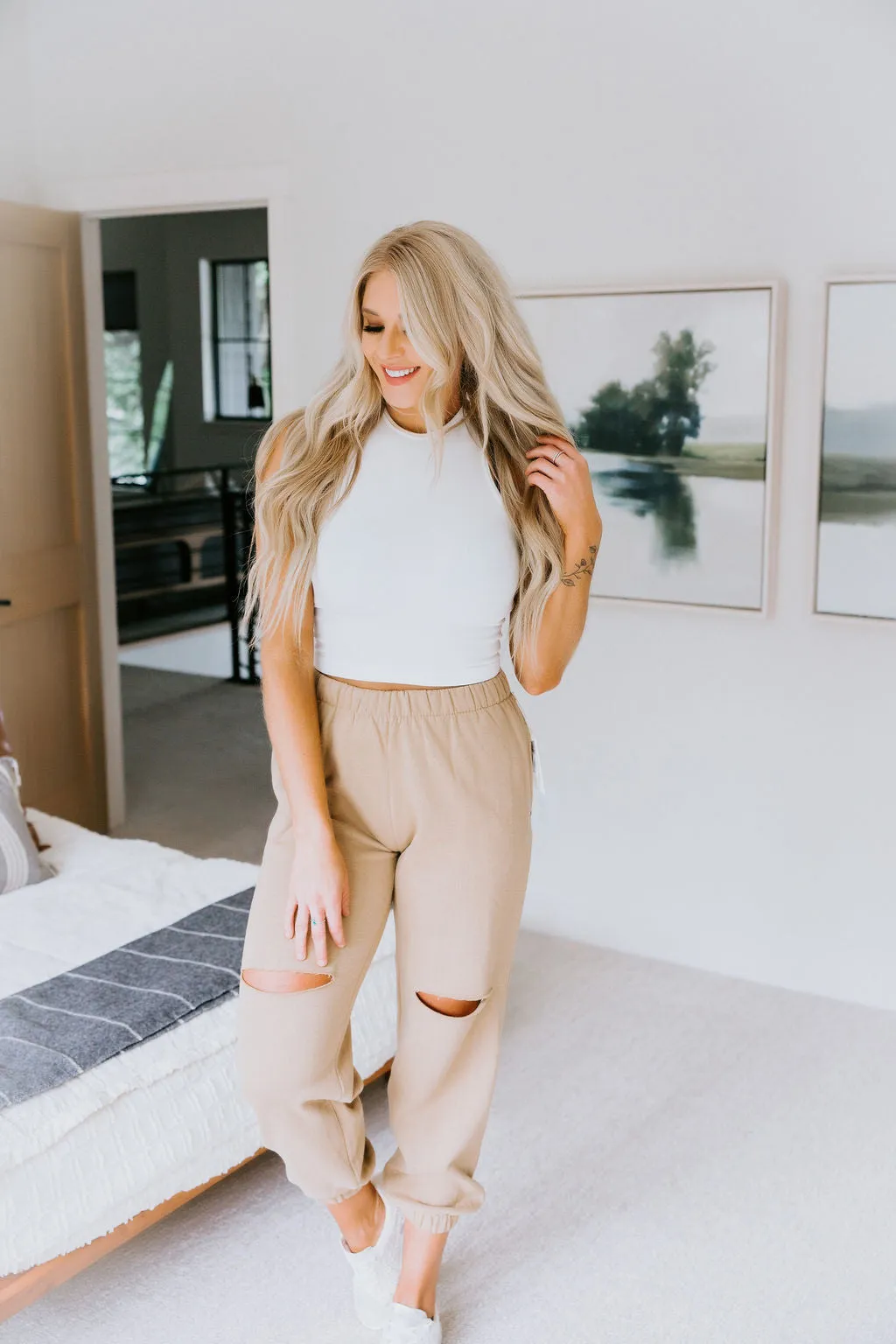 Kole Knee Slit Jogger