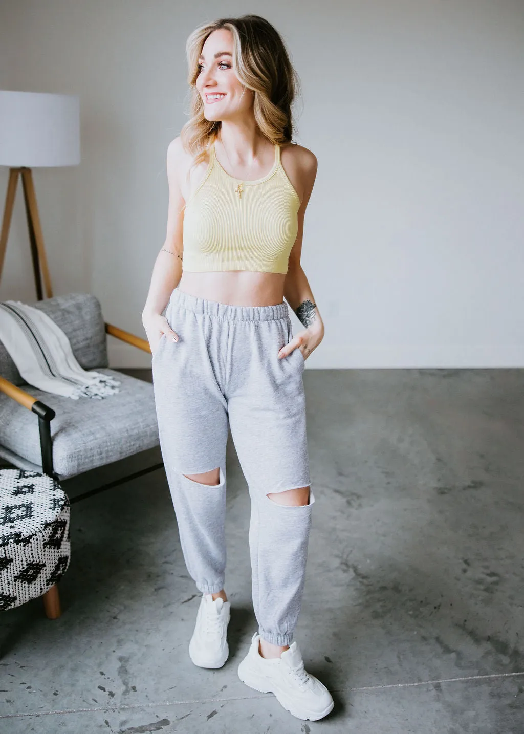 Kole Knee Slit Jogger