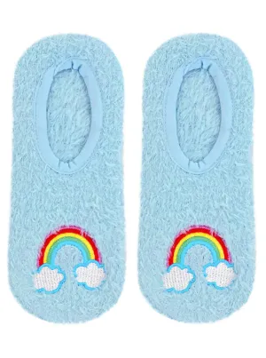 Living Royal Fuzzy Slippers – Rainbow