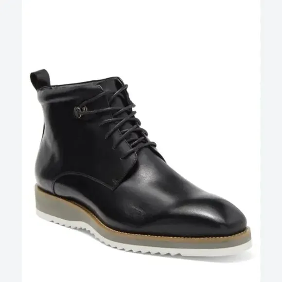 Maison Forte Citadel Leather Black Boot, New, No Box, Size 10