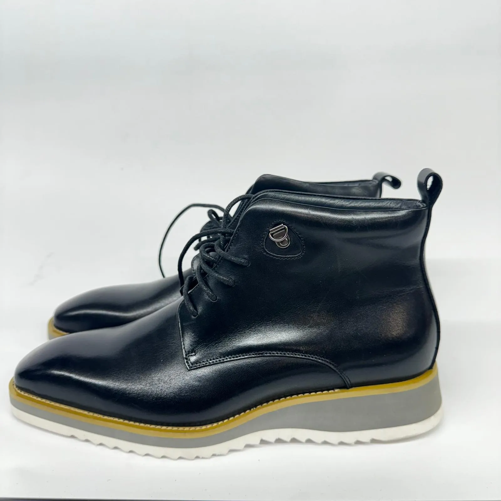 Maison Forte Citadel Leather Black Boot, New, No Box, Size 10
