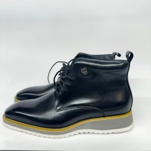 Maison Forte Citadel Leather Black Boot, New, No Box, Size 10