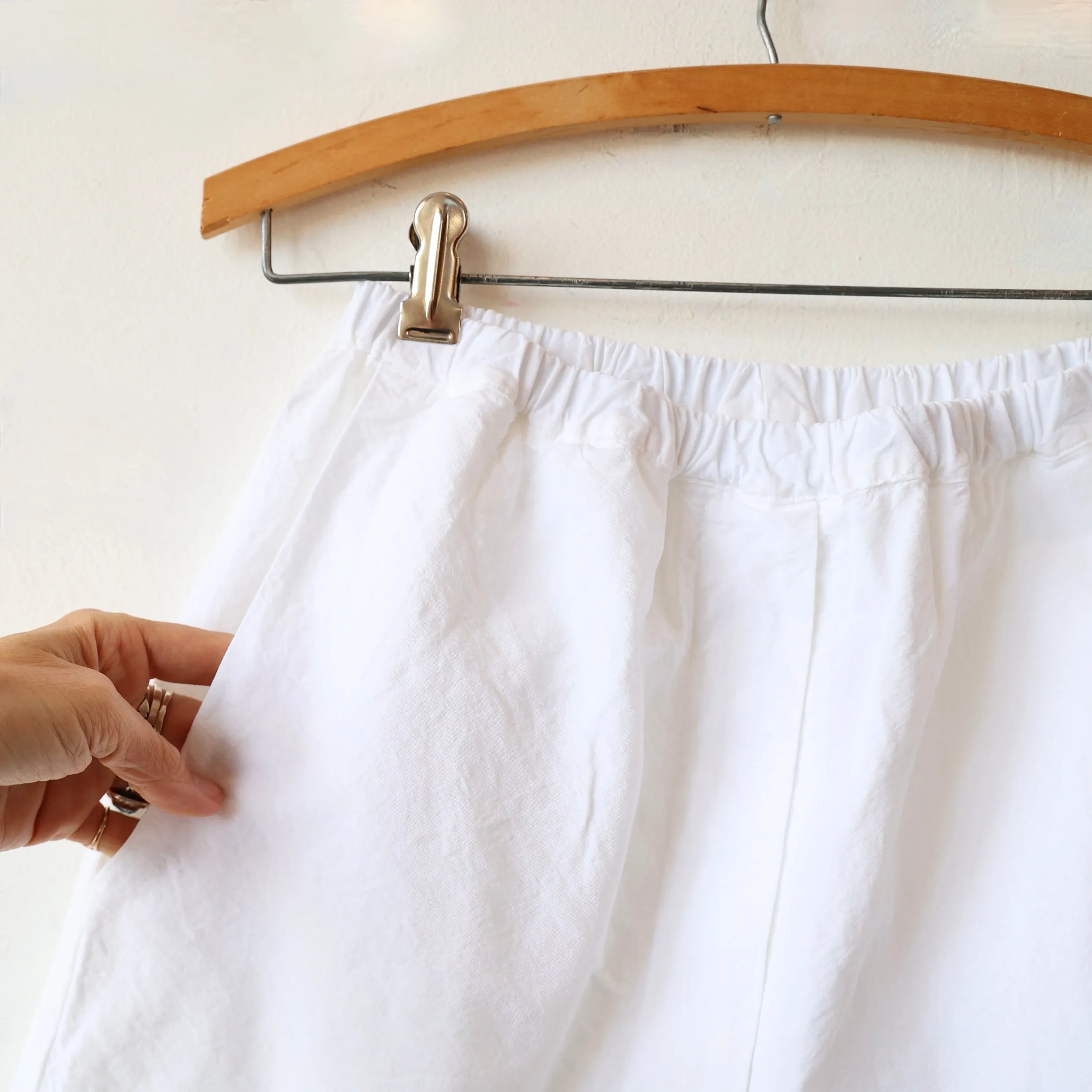 Manuelle Guibal Cotton/Linen Worker Pants - Bright White