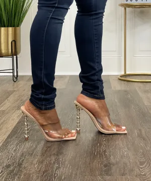 Melody Heeled Mule (Nude)