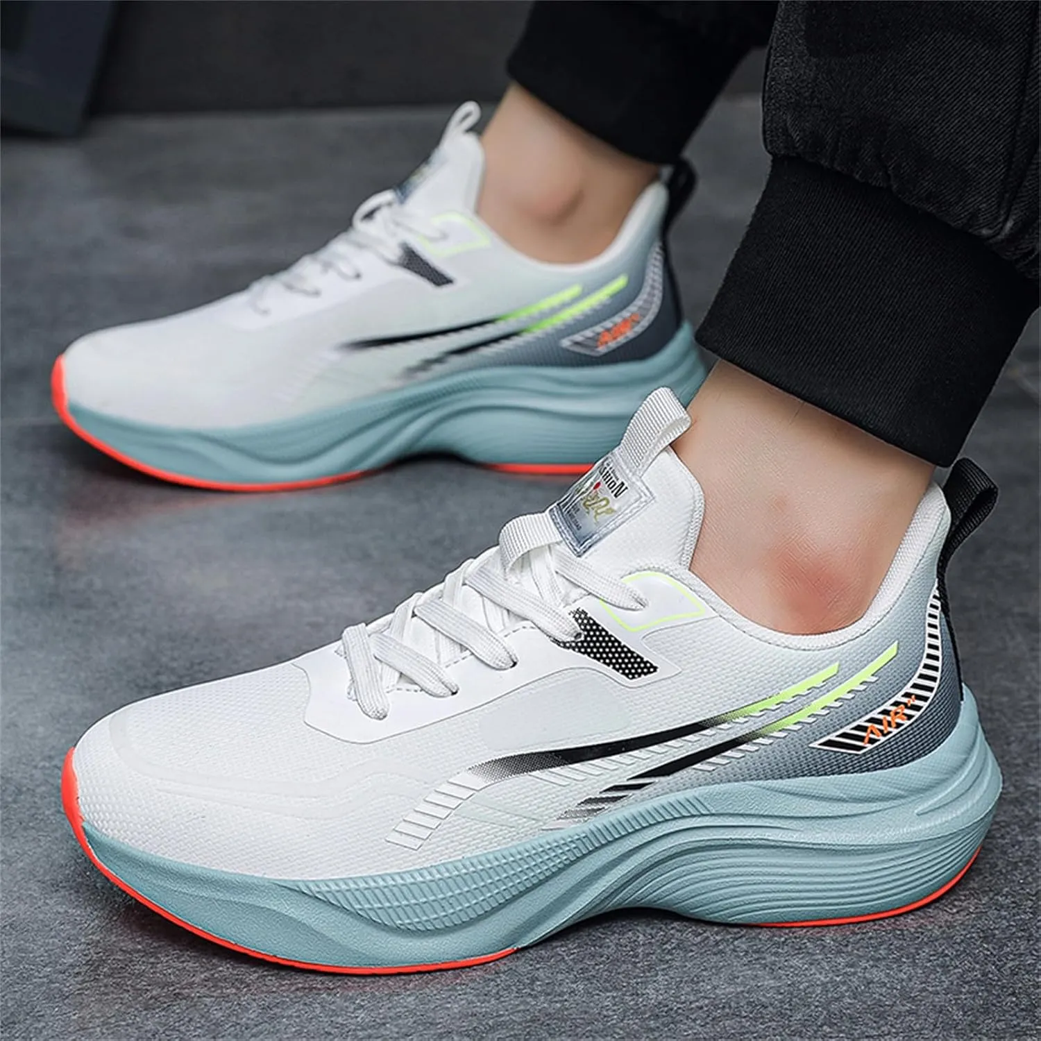 Mens Athletic Running Shoes Lightweight Walking Shoes Trail Mesh Breathable Sneakers Outdoor Jogging Shoes for Men