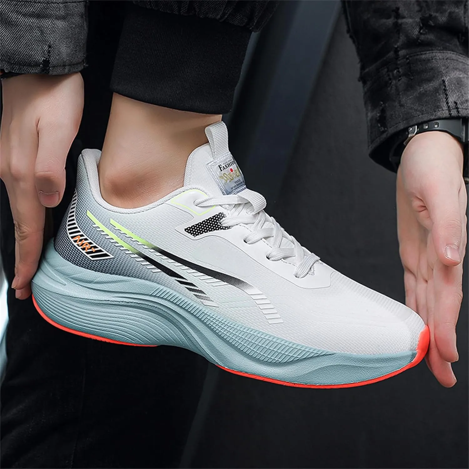 Mens Athletic Running Shoes Lightweight Walking Shoes Trail Mesh Breathable Sneakers Outdoor Jogging Shoes for Men