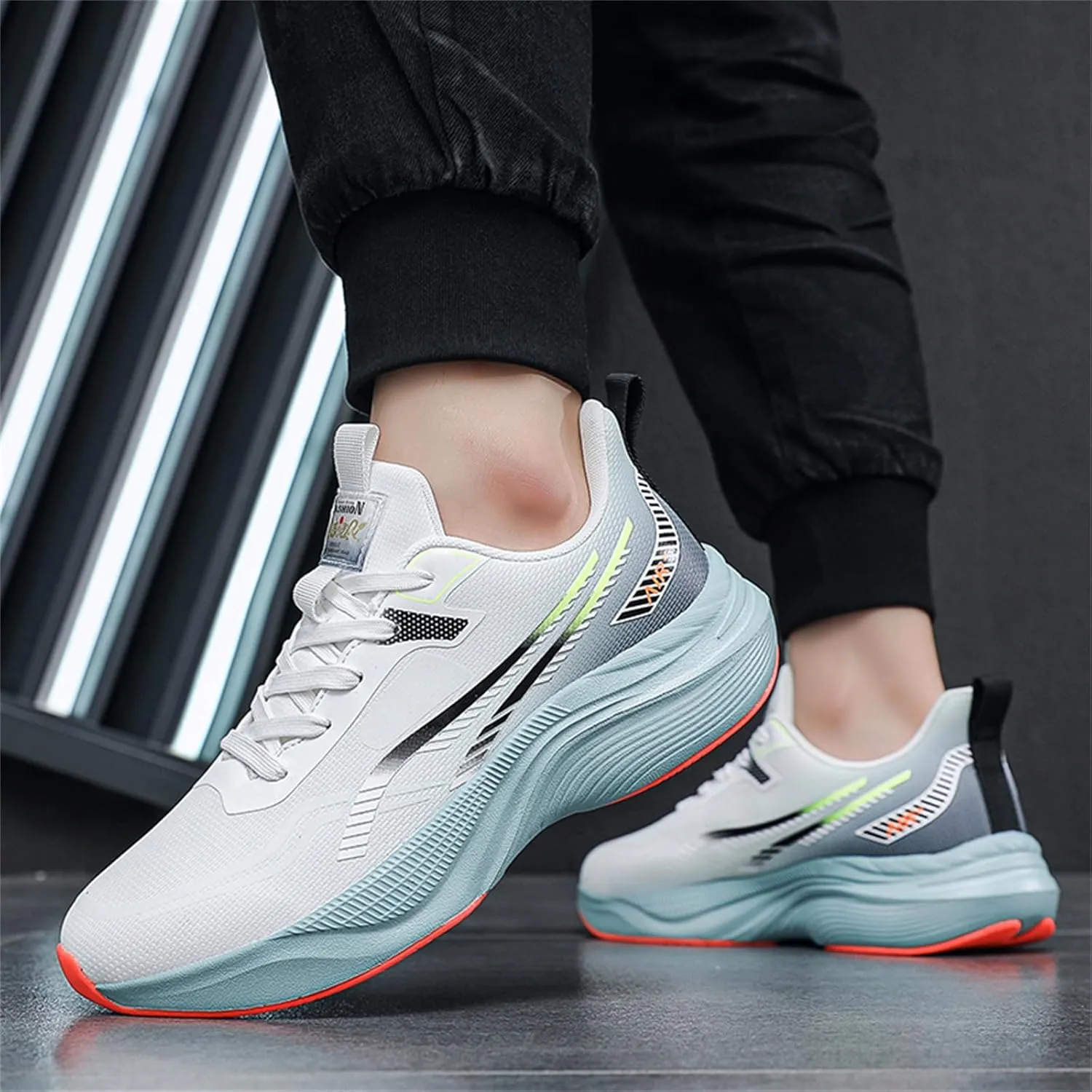 Mens Athletic Running Shoes Lightweight Walking Shoes Trail Mesh Breathable Sneakers Outdoor Jogging Shoes for Men