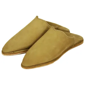 Men's Suede Camely Moroccan Babouches Leather Slippers