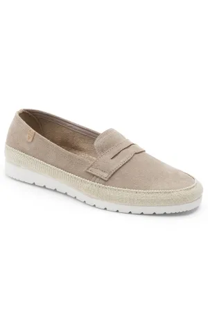Nerea Serraje Suede Leather Espadrilles - Piedra