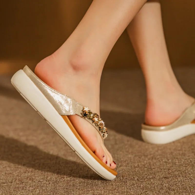 Owlkay Summer Star Bling Slippers
