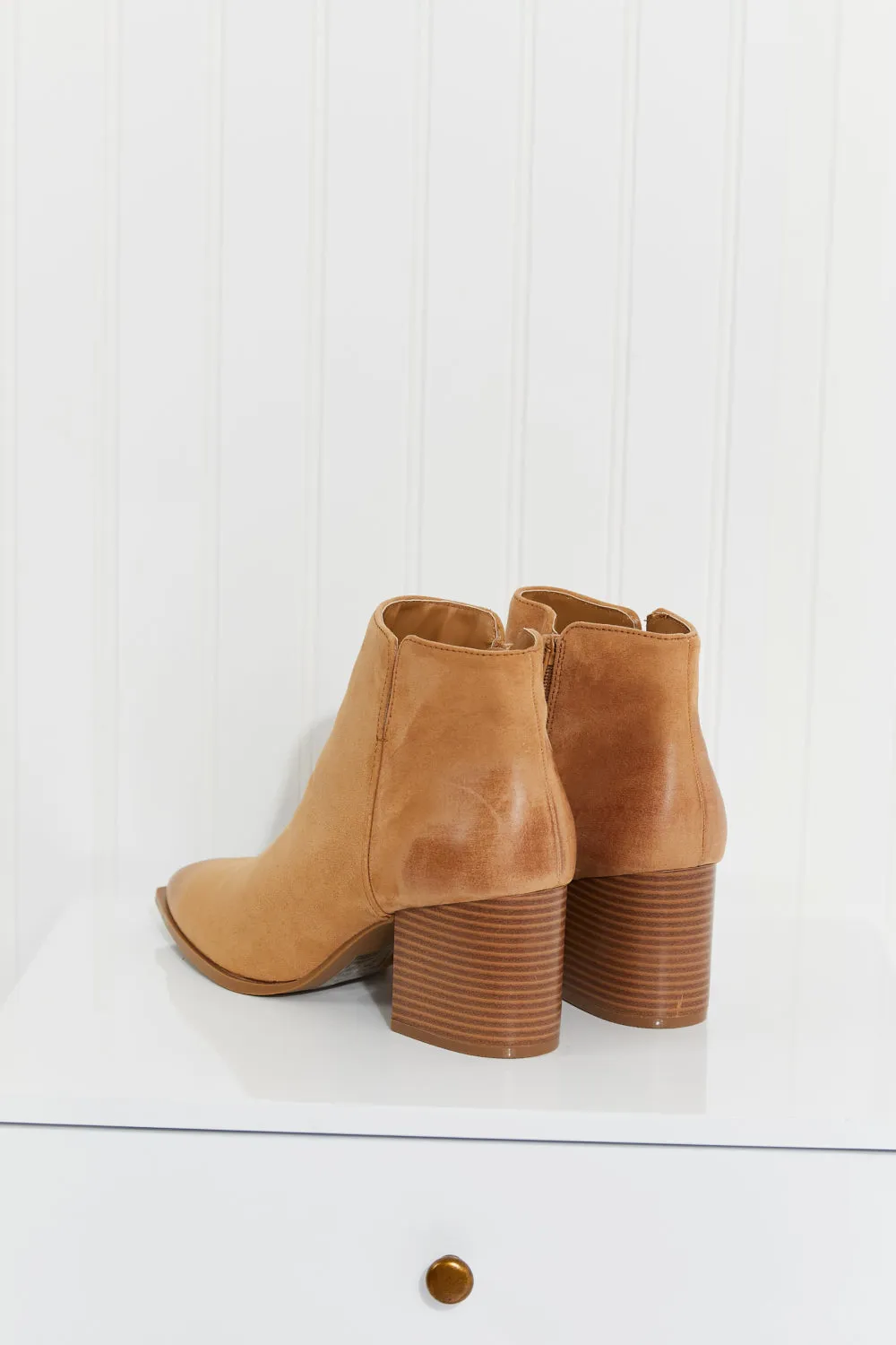 Qupid On the Road Again Pointed Toe Booties