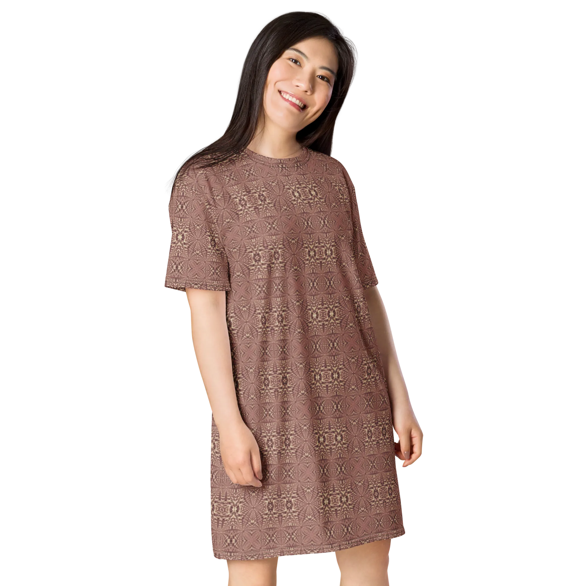 Recursia Fabrique Unknown I T-Shirt Dress In Pink