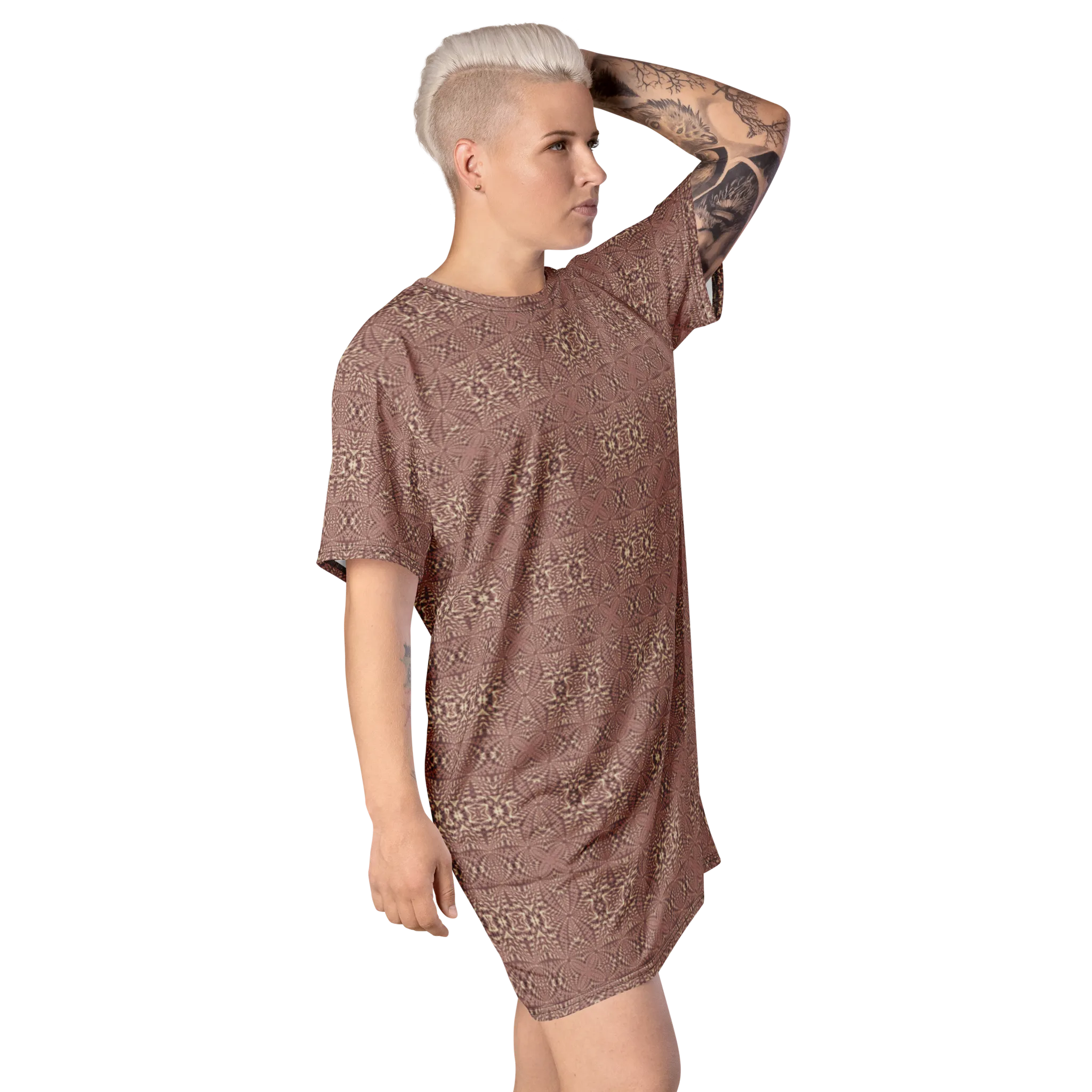 Recursia Fabrique Unknown I T-Shirt Dress In Pink