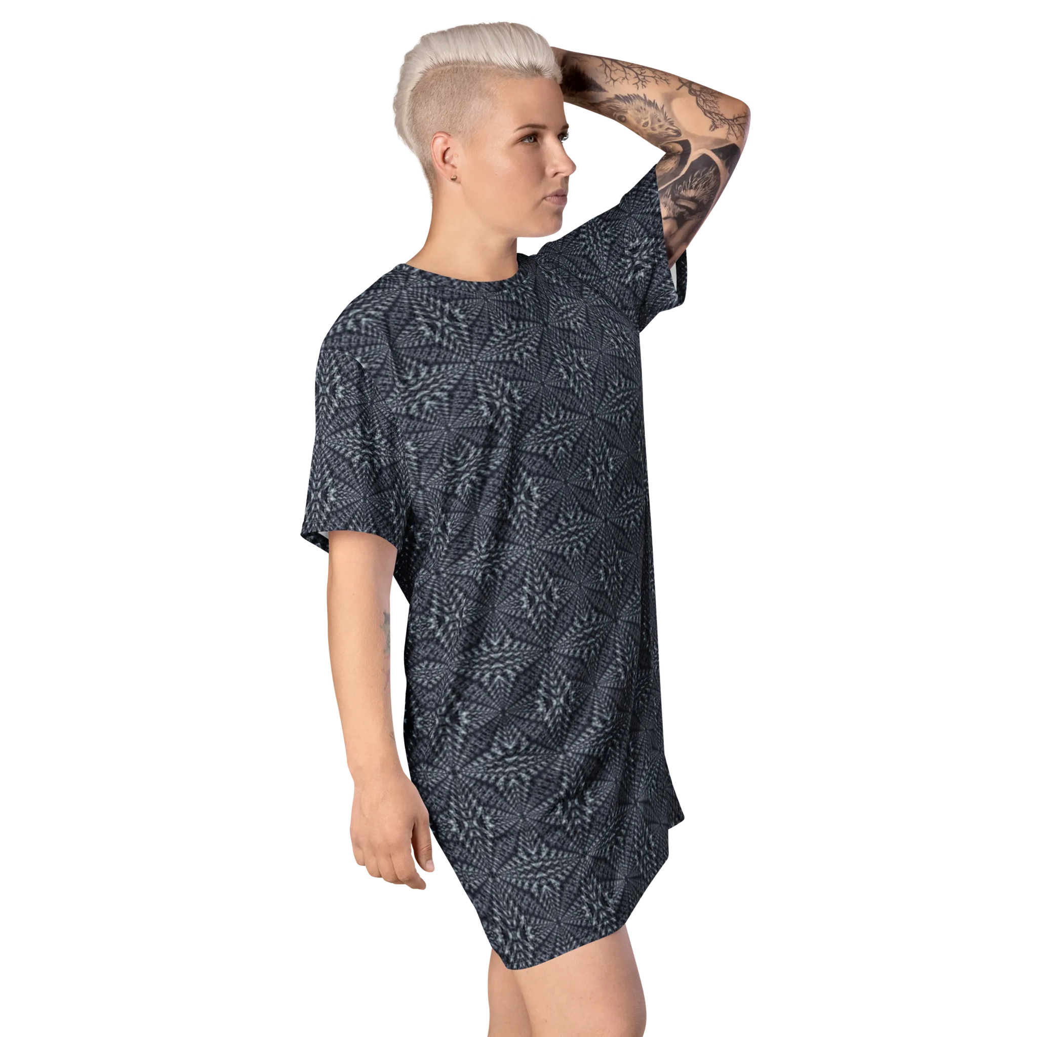 Recursia Fabrique Unknown II T-Shirt Dress In Blue