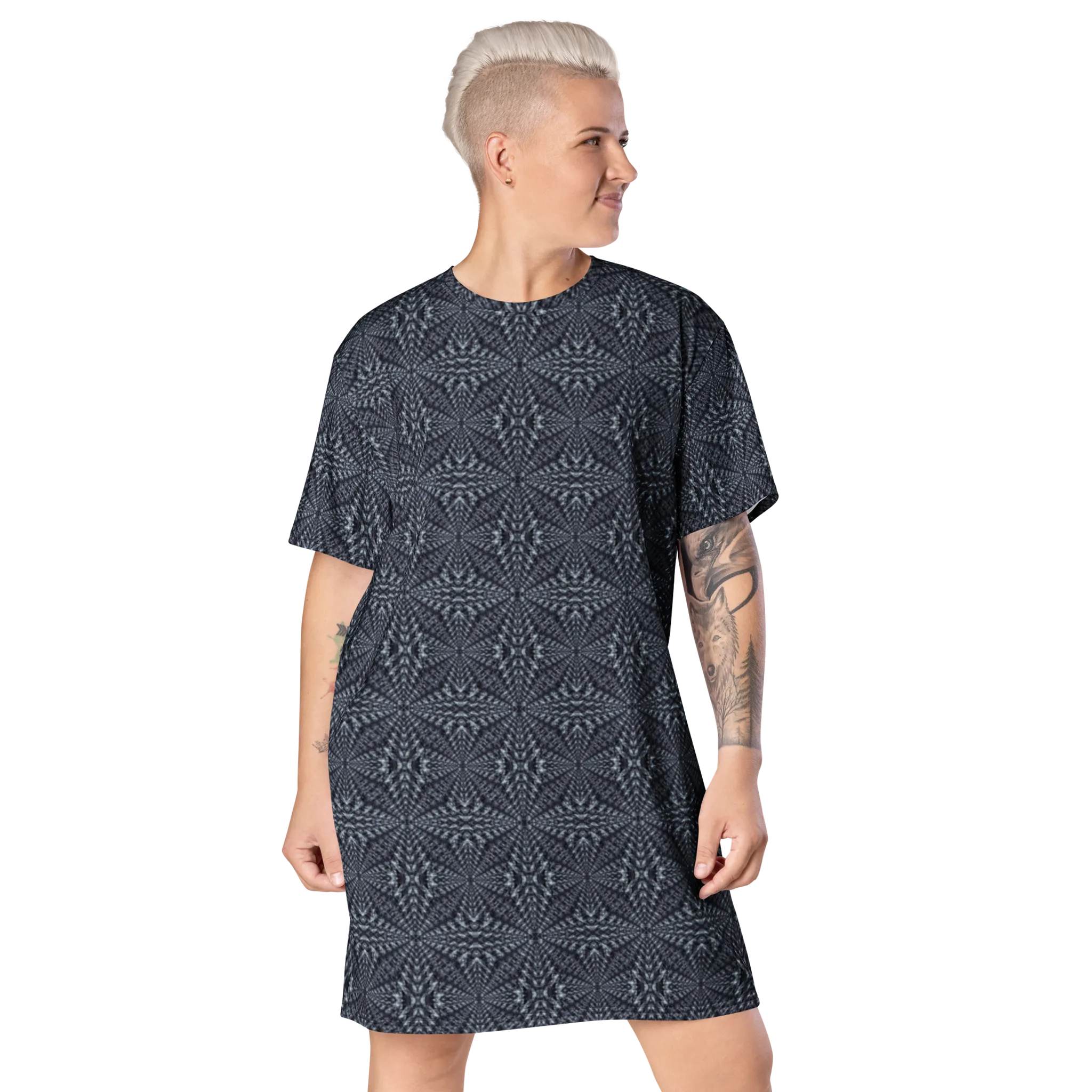 Recursia Fabrique Unknown II T-Shirt Dress In Blue