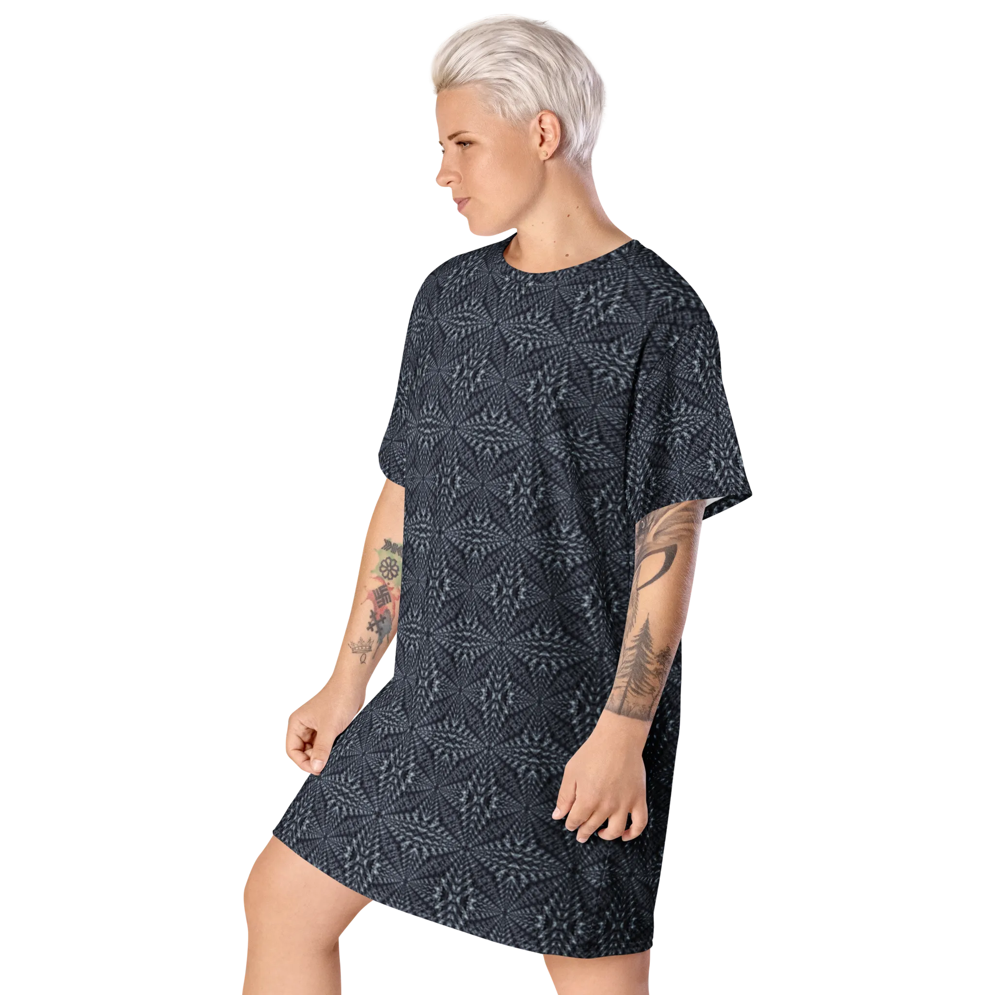 Recursia Fabrique Unknown II T-Shirt Dress In Blue