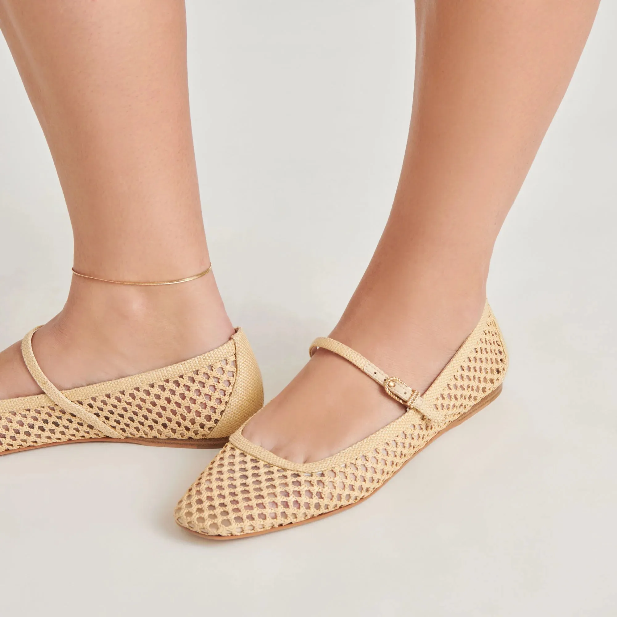 Reyes Ballet Flats | Natural Raffia