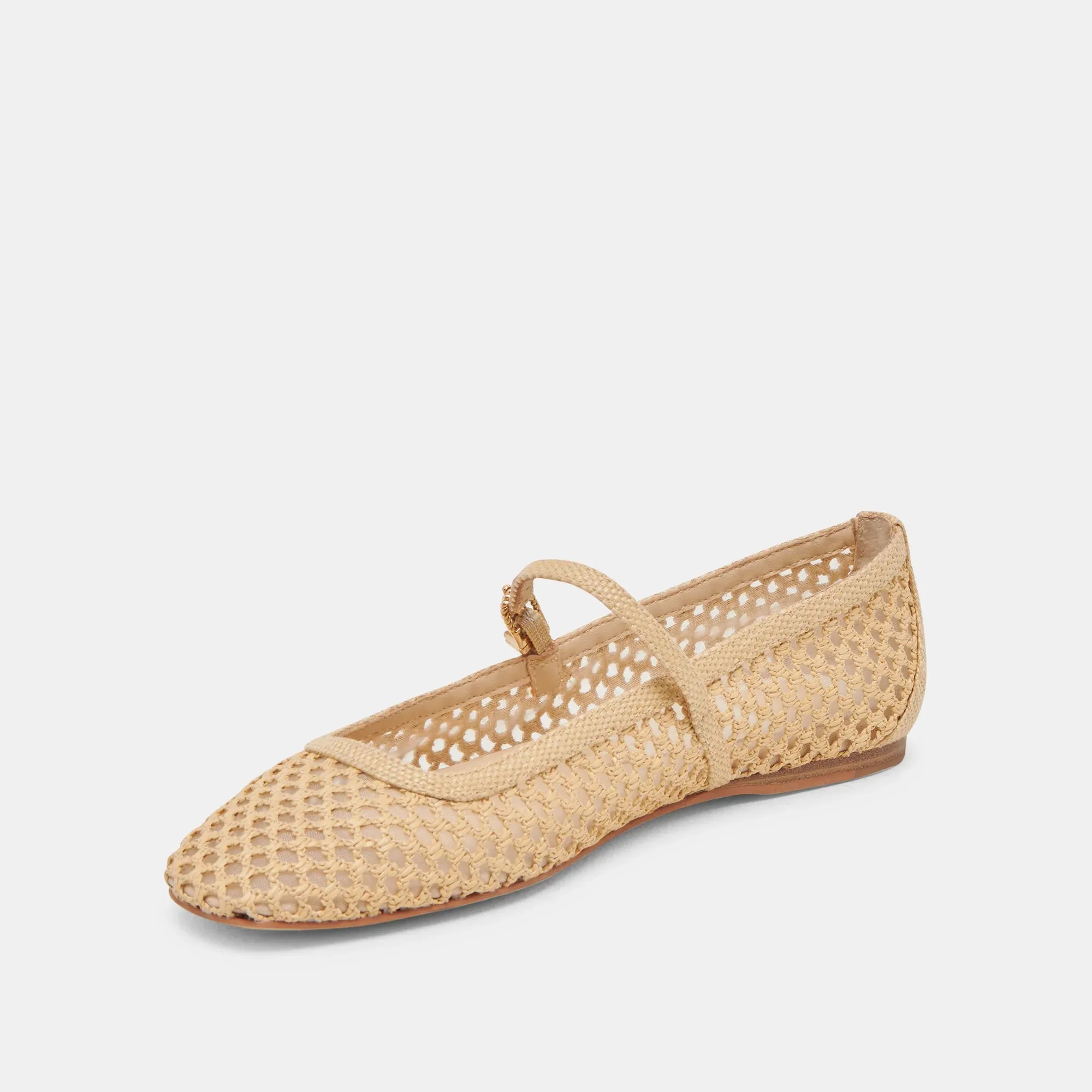 Reyes Ballet Flats | Natural Raffia