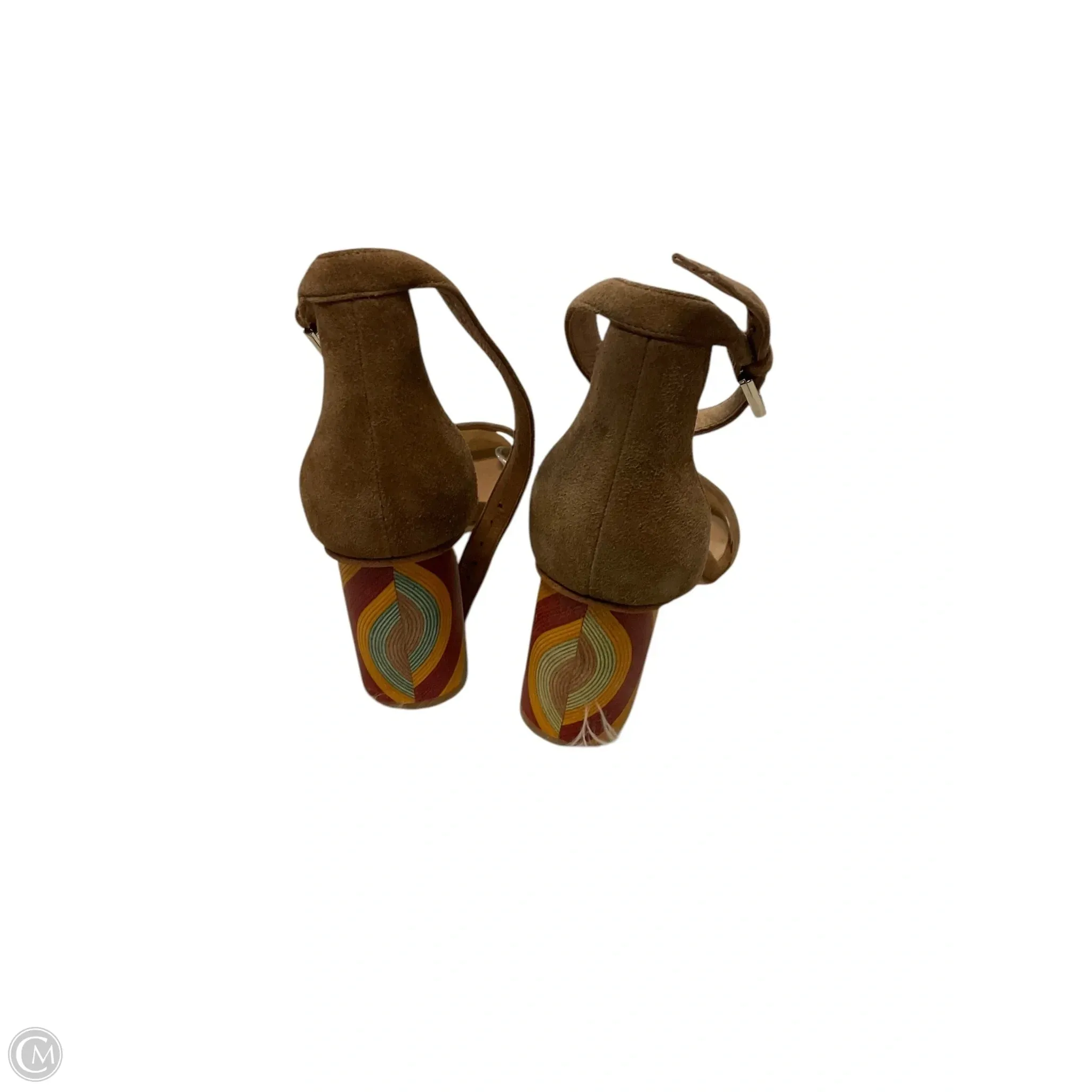 Sandals Heels Block By Jeffery Campbell In Tan, Size: 8