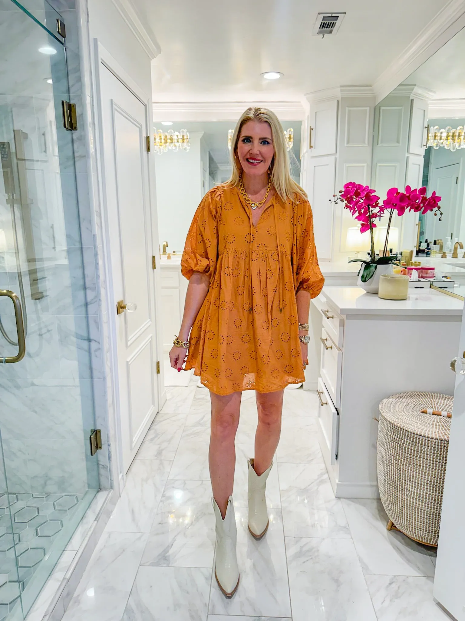Seasonally Minded Mini Dress - Camel