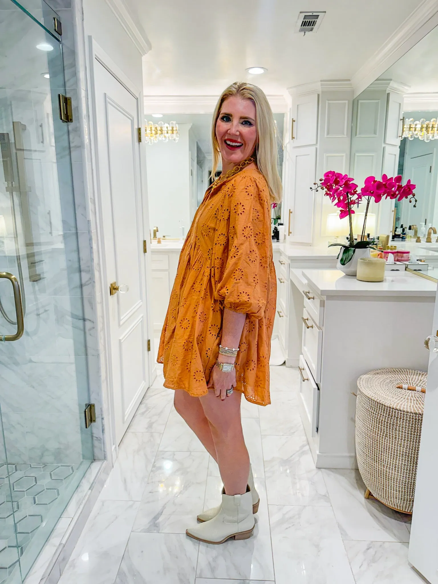 Seasonally Minded Mini Dress - Camel