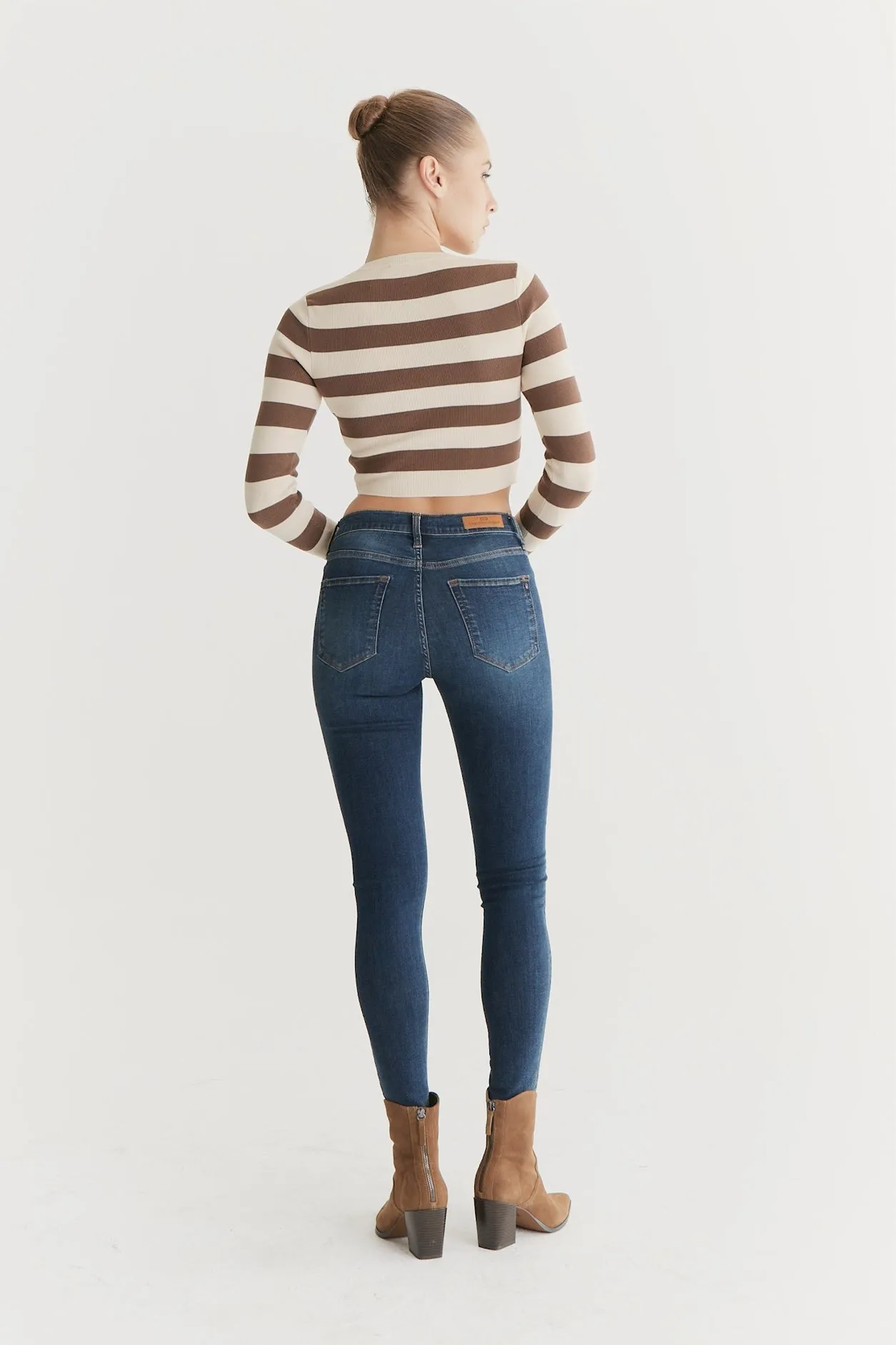 Sophia - High Waist Super Skinny - Green Way