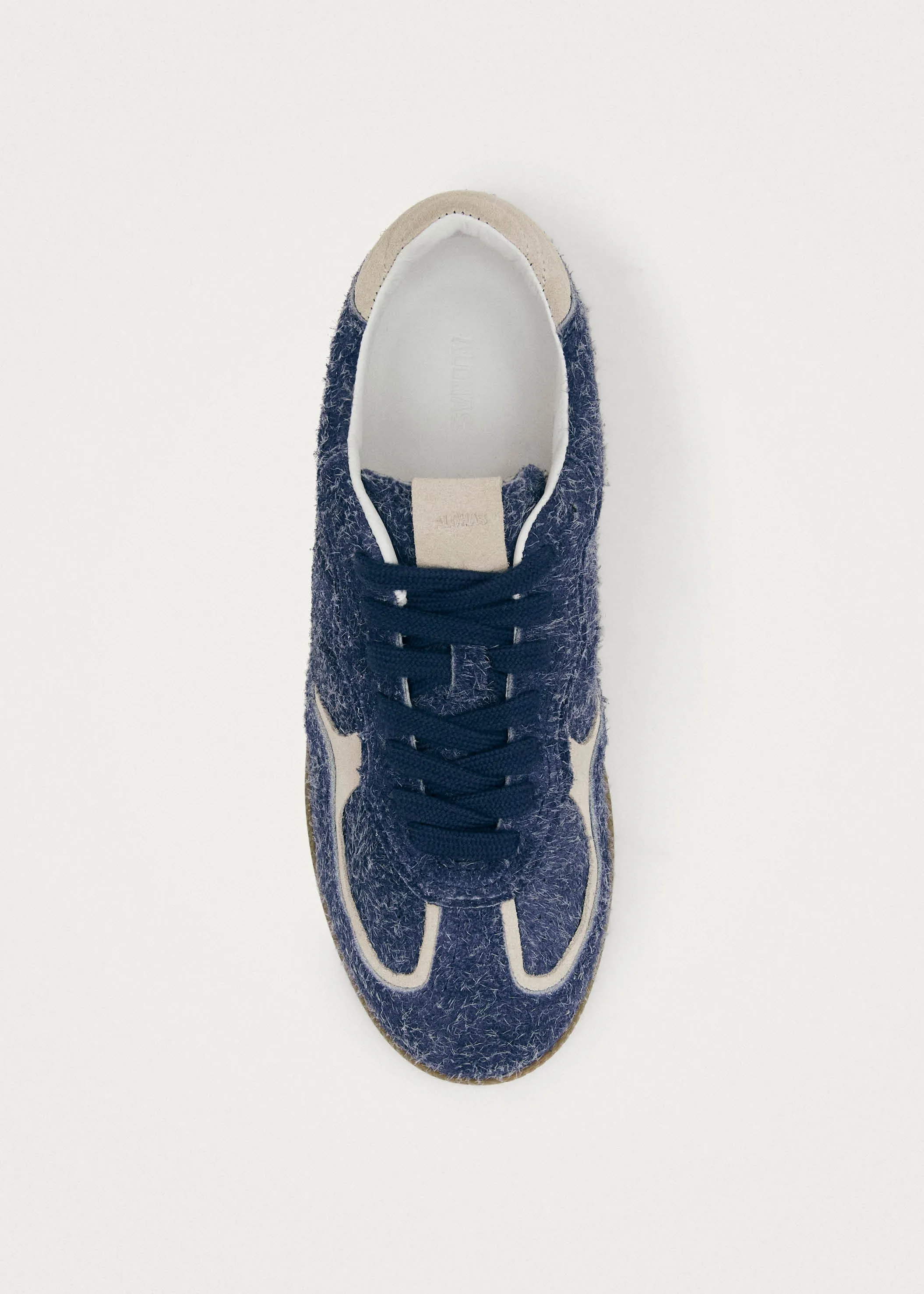 Tb.490 Rife Suede Fuzzy Blue Leather Sneakers