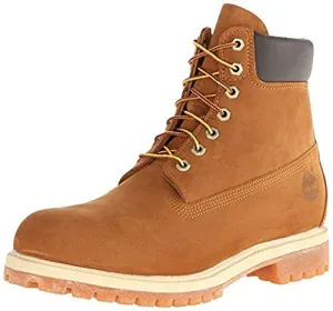 Timberland Men's 6 inch Premium Waterproof Boot, Rust nubuck, 11 EE - Wide
