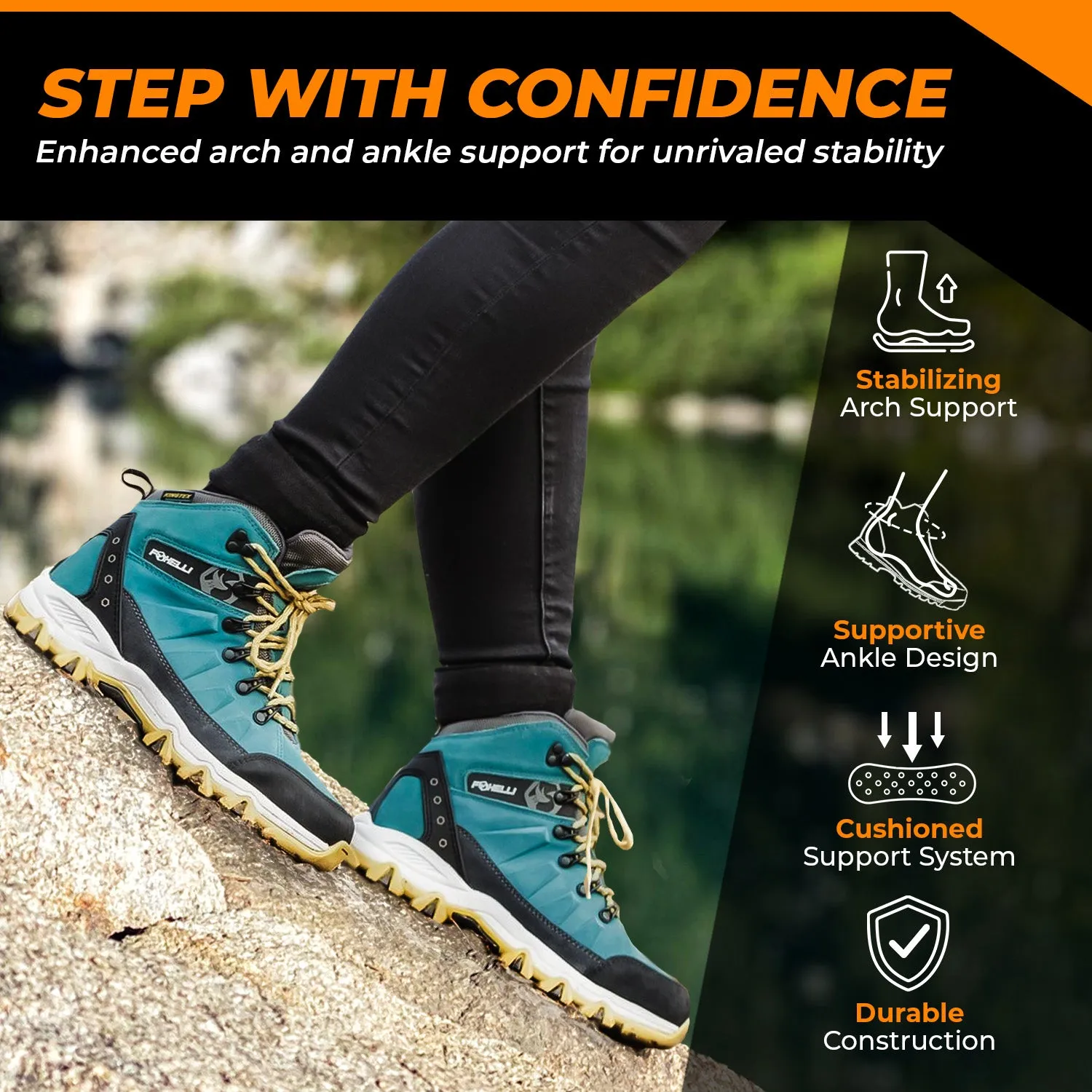 Women’s Hiking Boots – Teal