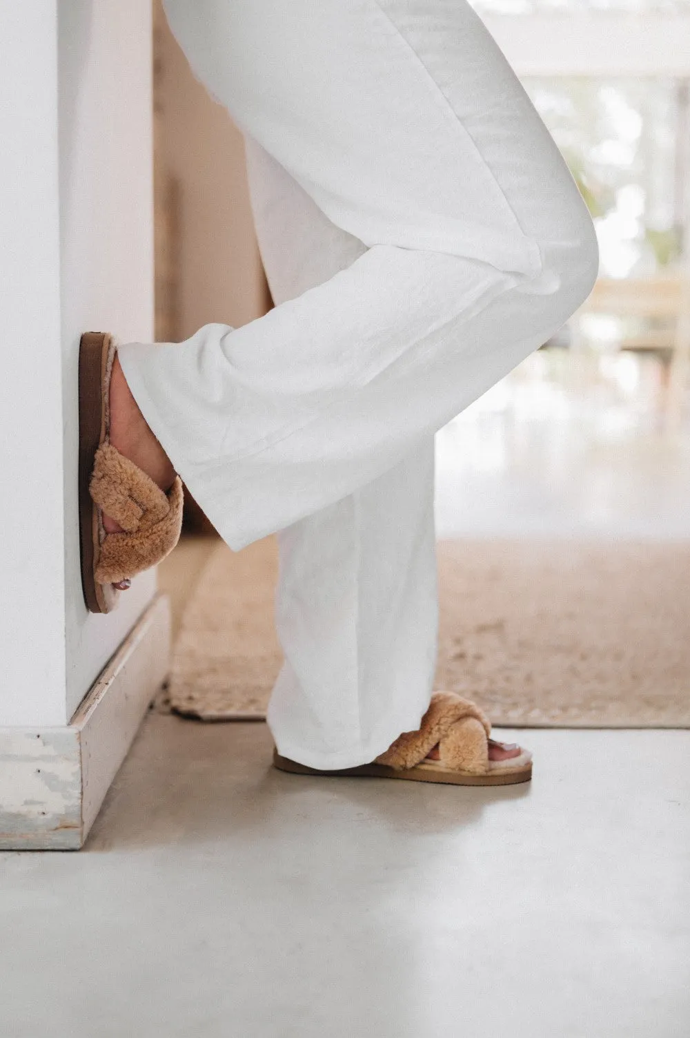 Women's Sheepskin Slide Slippers - DORIS