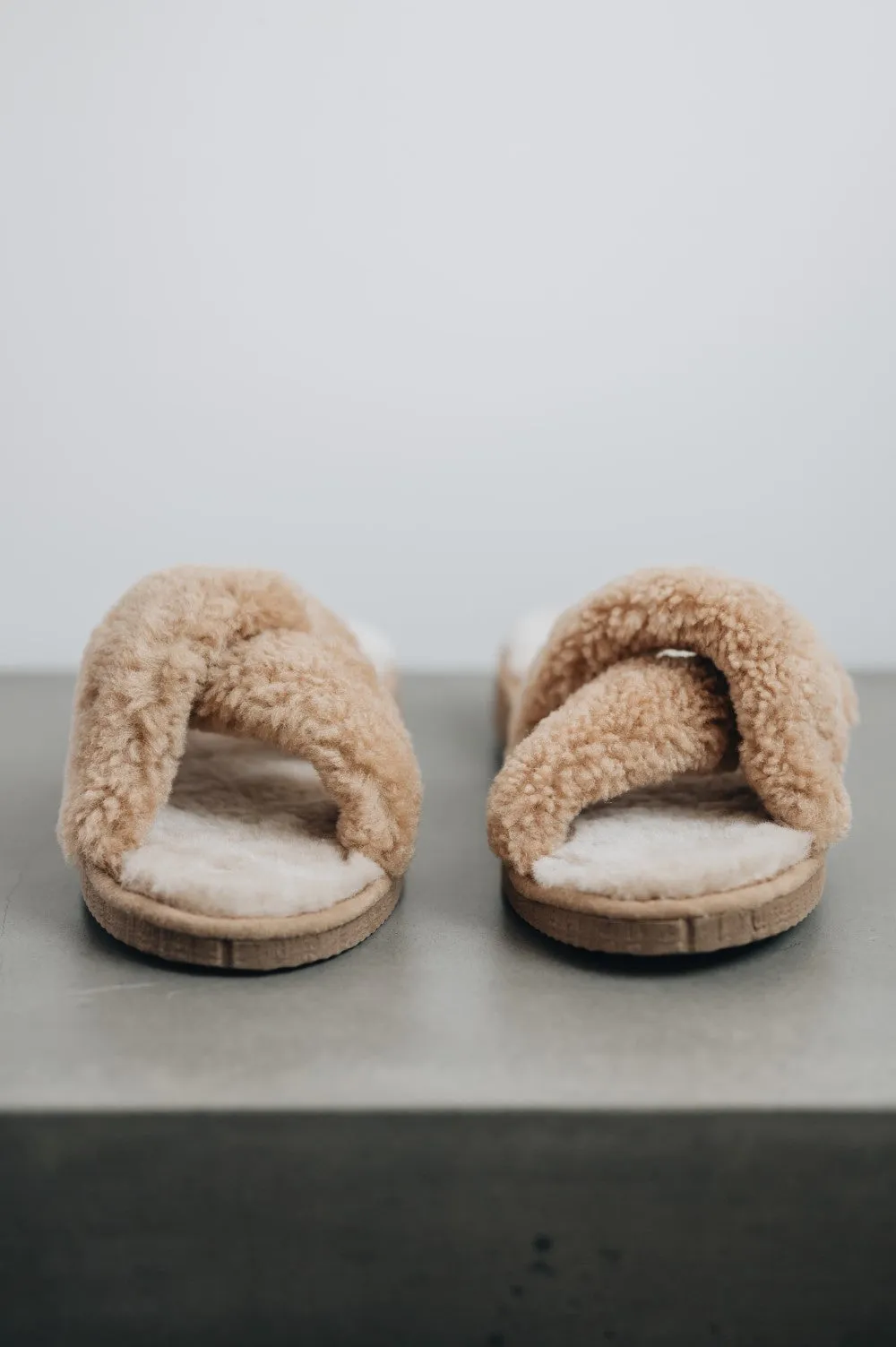 Women's Sheepskin Slide Slippers - DORIS