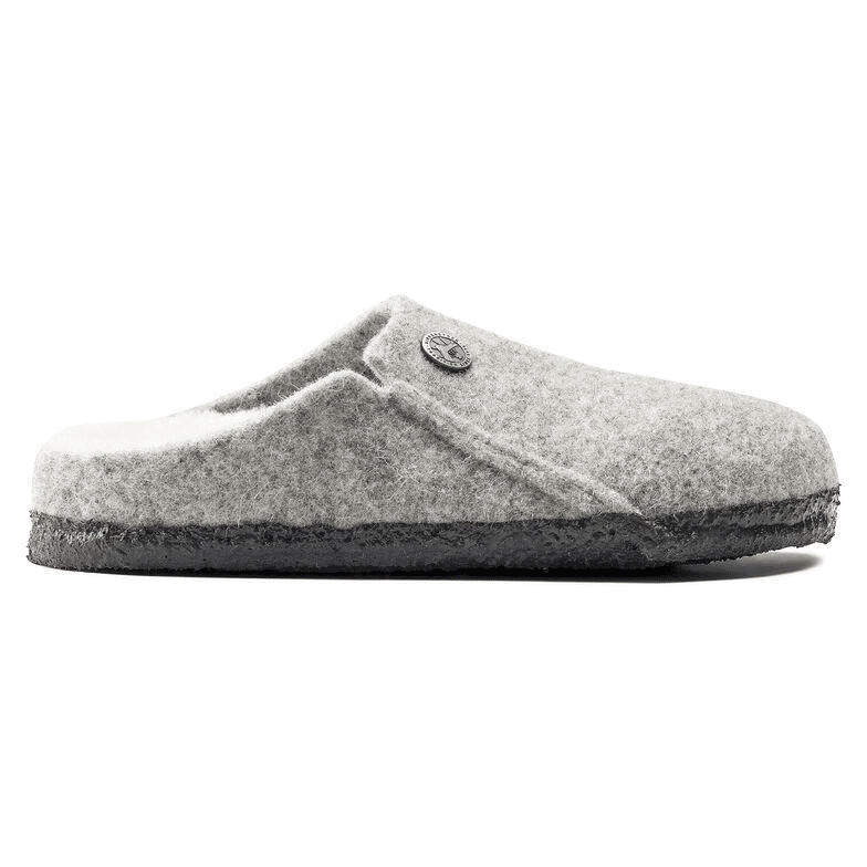 Zermatt Shearling Mule Slipper in Light Grey
